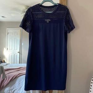 Michael Kors navy blue mesh dress
